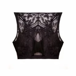 Poitrine Généreuse Jusqu Femme | Lynn Brassiere Coques Armatures Noir Noir | RougeGorge