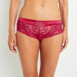 Shorty & Shorty-String Femme | Trinity Shorty Dentelle Rouge | RougeGorge