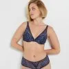 Soutien-Gorge Ampliforme & Foulard Femme | Andrea Soutien-Gorge Ampli Foulard Marine | RougeGorge