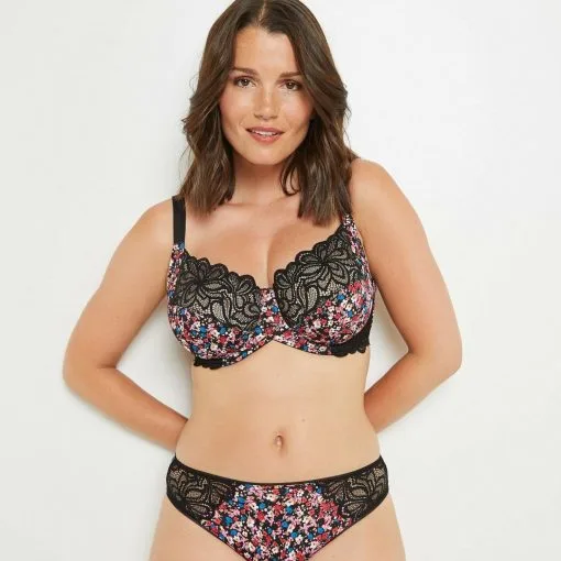 Soutien-Gorge Corbeille & Emboîtant Femme | Syara Soutien-Gorge Grands Bonnets Noir/Rose | RougeGorge -Soutien Gorge Soldes Magasin soutien gorge corbeille emboc3aetant femme syara soutien gorge grands bonnets noirrose rougegorge