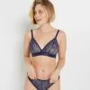 Soutien-Gorge Sans-Armatures & Triangle Femme | Andrea Soutien-Gorge Sans Armatures Marine | RougeGorge