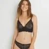 Soutien-Gorge Sans-Armatures & Triangle Femme | Dentelle Soutien-Gorge Sans Armatures Noir | RougeGorge