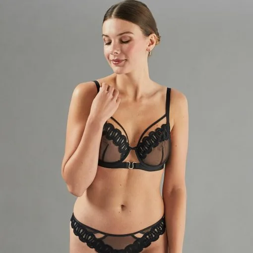 Soutiens-Gorge & Body Sexy Femme | Aphrodite Soutien-Gorge Emboitant Noir | RougeGorge -Soutien Gorge Soldes Magasin soutiens gorge body sexy femme aphrodite soutien gorge emboitant noir rougegorge