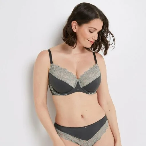 Soutiens-Gorge Jusqu Femme | Syara Soutien-Gorge Emboitant Kaki | RougeGorge -Soutien Gorge Soldes Magasin soutiens gorge jusqu femme syara soutien gorge emboitant kaki rougegorge