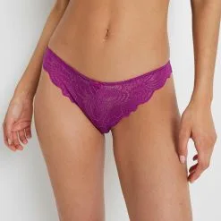 Tanga Femme | Dentelle Tanga Fuchsia | RougeGorge